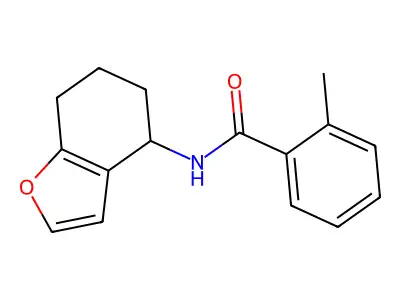 2-methyl-N-(4,5,6,7-tetrahydro-1-benzofuran-4-yl)benzamide structure