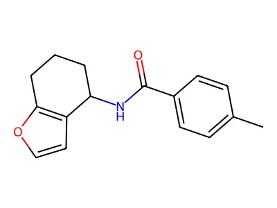 4-methyl-N-(4,5,6,7-tetrahydro-1-benzofuran-4-yl)benzamide structure