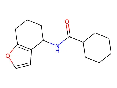 N-(4,5,6,7-tetrahydrobenzofuran-4-yl)cyclohexanecarboxamide structure