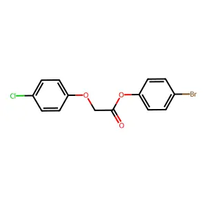 4-Bromophenyl (4-chlorophenoxy)acetate structure
