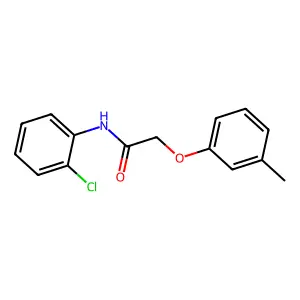 N-(2-chlorophenyl)-2-(3-methylphenoxy)acetamide structure