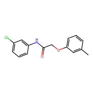 N-(3-chlorophenyl)-2-(3-methylphenoxy)acetamide structure