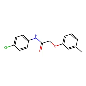 N-(4-chlorophenyl)-2-(3-methylphenoxy)acetamide structure