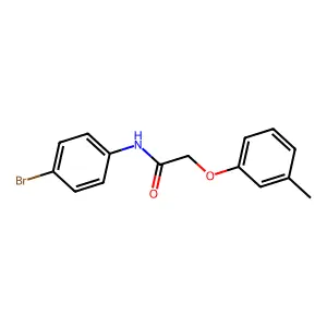 N-(4-bromophenyl)-2-(3-methylphenoxy)acetamide structure