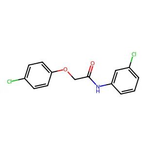 2-(4-chlorophenoxy)-N-(3-chlorophenyl)acetamide structure