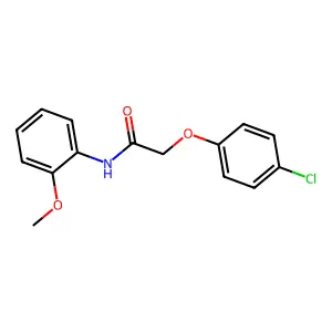 2-(4-chlorophenoxy)-N-(2-methoxyphenyl)acetamide structure
