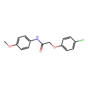 2-(4-chlorophenoxy)-N-(4-methoxyphenyl)acetamide structure