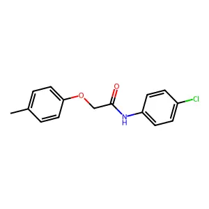 N-(4-chlorophenyl)-2-(4-methylphenoxy)acetamide structure