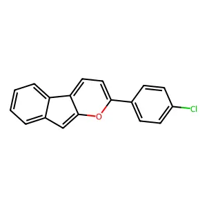 2-(4-Chlorophenyl)indeno[2,1-b]pyran structure