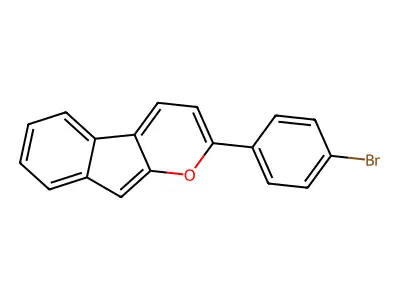 2-(4-Bromophenyl)indeno[2,1-b]pyran structure