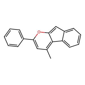 4-Methyl-2-phenylindeno[2,1-b]pyran structure