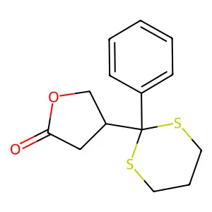 4-(2-Phenyl-1,3-dithian-2-yl)oxolan-2-one structure