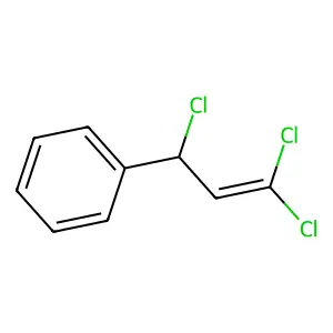 Benzene, (1,3,3-trichloro-2-propenyl)- structure