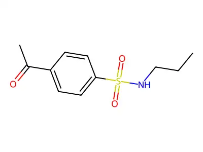 4-acetyl-N-propylbenzenesulfonamide structure