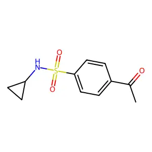 4-Acetyl-N-cyclopropylbenzenesulfonamide structure