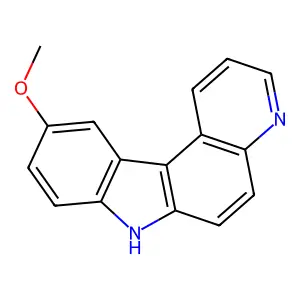 7H-Pyrido(2,3-c)carbazole, 10-methoxy- structure