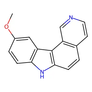 10-Methoxy-7H-pyrido(4,3-c)carbazole structure