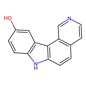 7H-Pyrido(4,3-c)carbazol-10-ol structure