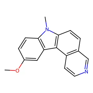 7H-Pyrido(3,4-c)carbazole, 10-methoxy-7-methyl- structure