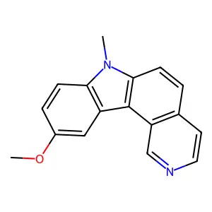 7H-Pyrido(4,3-c)carbazole, 10-methoxy-7-methyl- structure