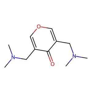 4H-Pyran-4-one, 3,5-bis[(dimethylamino)methyl]- structure
