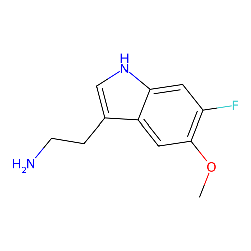 6-氟-5-甲氧基吲哚乙胺 structure