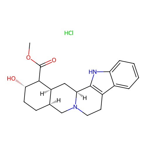 Rauwolscine (hydrochloride) structure