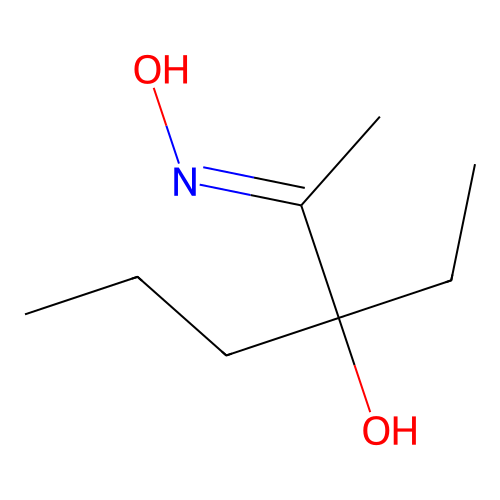 3-Ethyl-2-(hydroxyimino)hexan-3-ol structure