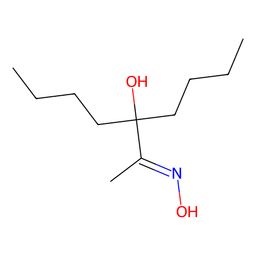 5-(N-Hydroxyethanimidoyl)nonan-5-ol structure