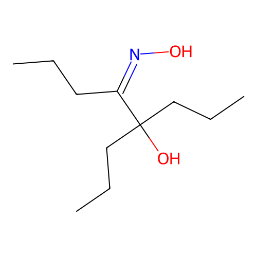 5-(Hydroxyimino)-4-propyloctan-4-ol structure