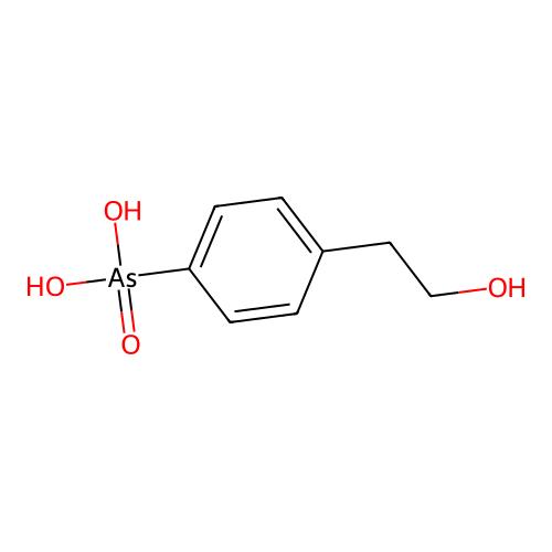 [4-(2-羟乙基)苯基]胂酸 structure