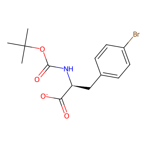 3-(4-Bromophenyl)-2-{[tert-butoxy(hydroxy)methylidene]amino}propanoate structure