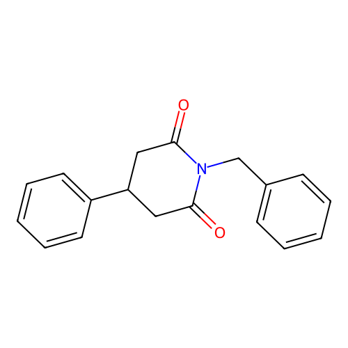 2,6-Piperidinedione, 4-phenyl-1-(phenylmethyl)- structure