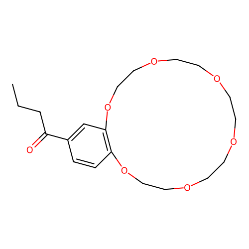 1-(2,5,8,11,14,17-hexaoxabicyclo[16.4.0]docosa-1(18),19,21-trien-20-yl)butan-1-one structure