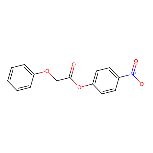 Acetic acid, phenoxy-, 4-nitrophenyl ester structure