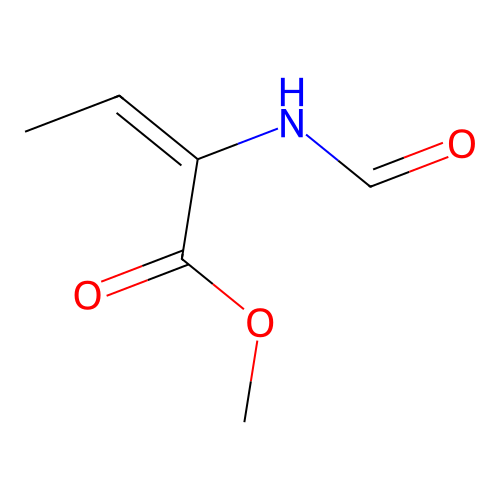 methyl (E)-2-formamidobut-2-enoate structure