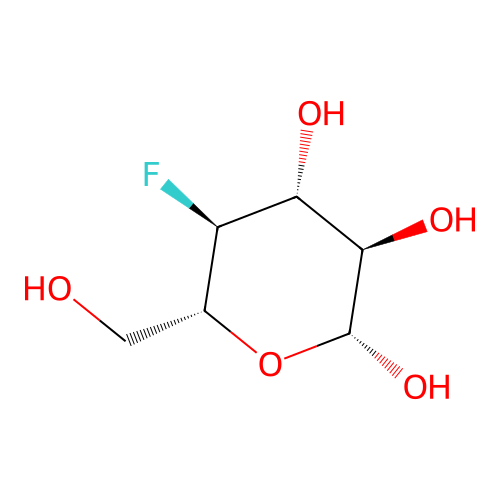 4-Deoxy-4-fluorohexopyranose structure