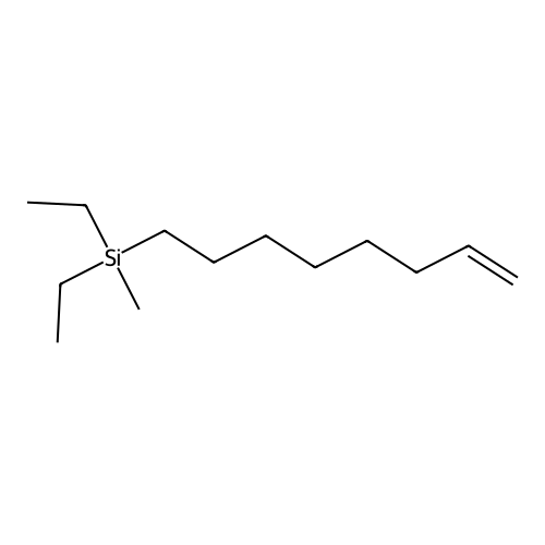 Silane, diethylmethyl-7-octenyl- structure