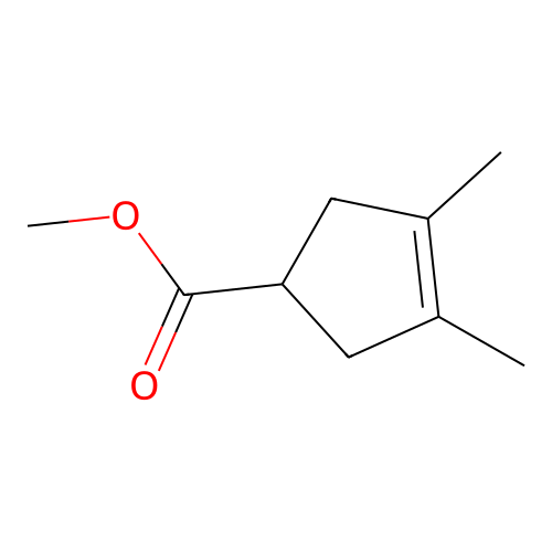 3-Cyclopentene-1-carboxylic acid, 3,4-dimethyl-, methyl ester structure