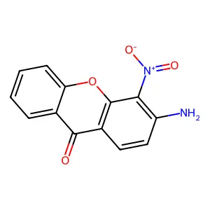 3-Amino-4-nitro-9H-xanthen-9-one structure
