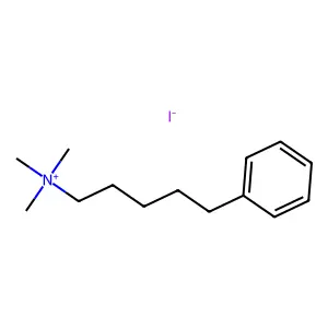 三甲基(5-苯戊基)碘化铵 structure