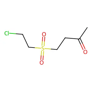 2-Butanone, 4-[(2-chloroethyl)sulfonyl]- structure