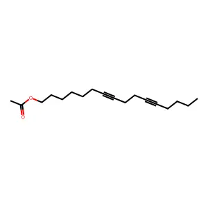 7,11-Hexadecadiyn-1-ol, 1-acetate structure