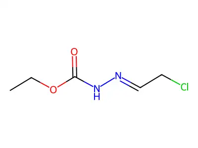 Ethyl 2-(2-chloroethylidene)-1-hydrazinecarboxylate structure