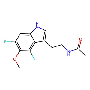 4,6-Difluoromelatonin structure