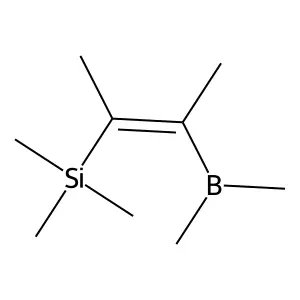 [3-(Dimethylboranyl)but-2-en-2-yl]tri(methyl)silane structure