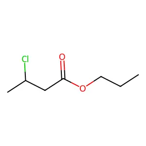 Propyl 3-chlorobutanoate structure