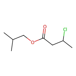 Isobutyl 3-chlorobutyrate structure