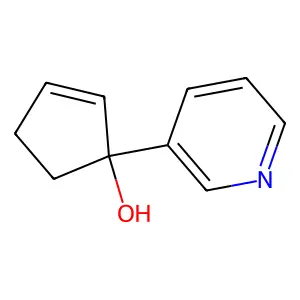 1-(Pyridin-3-yl)cyclopent-2-en-1-ol structure