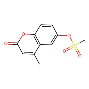 4-Methyl-2-oxo-2H-1-benzopyran-6-yl methanesulfonate structure